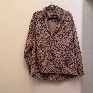 Leopard Print Pullover Sweater